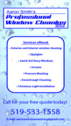 Aaron Smith Professional Window Cleaning Service - Écoles des beaux-arts
