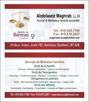 Abdelaaziz Maghrab Avocat - Services de médiation