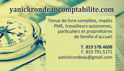 Yanick Rondeau Comptabilité - Systèmes de comptabilité et de tenue de livres