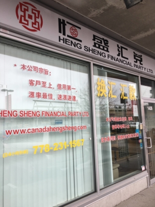 Heng Sheng Financial Party Ltd - Bureaux de change
