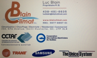 Blain Climat - Air Conditioning Contractors