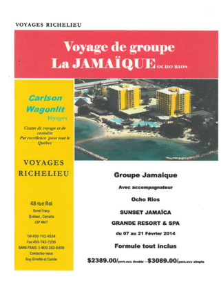 Voyage Richelieu - Agences de voyages