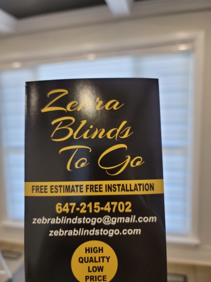 Zebra Blinds To Go - Magasins de stores