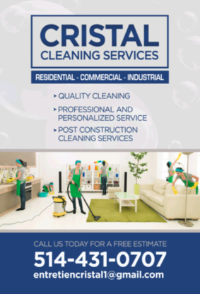 Service D'entretien Cristal - Commercial, Industrial & Residential Cleaning