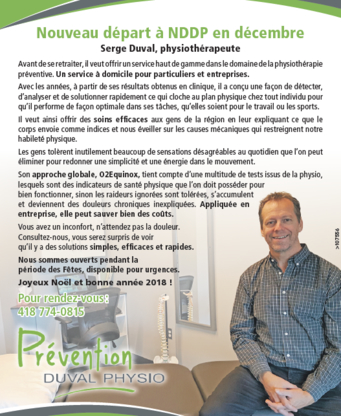 Prévention Duval Physio - Physiotherapists