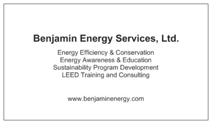 Benjamin Energy Services Ltd - Produits et services de conservation et de renouvellement de l'énergie