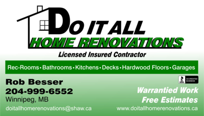 Do It All Home Renovations - Réparation, rénovation et restauration de bâtiments