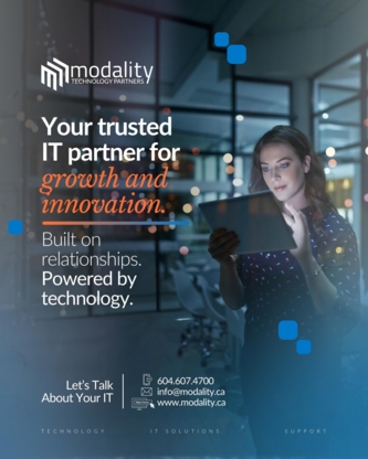 Modality Technology Partners Inc - Computer Cabling, Installation & Service