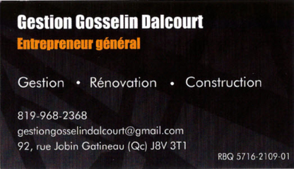 Gestion Gosselin Dalcourt - Rénovations