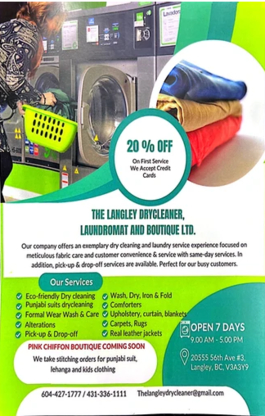 The Langley Drycleaner Laundromat & Boutique Ltd