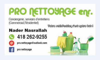 Pro Nettoyage - Nettoyage résidentiel, commercial et industriel