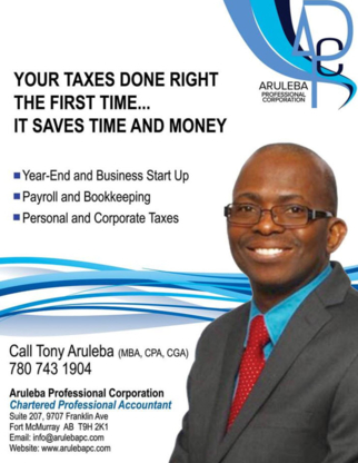 Aruleba Professional Corp. - Accountants
