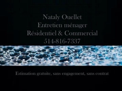 Nataly Ouellet Entretien Ménager - Nettoyage résidentiel, commercial et industriel