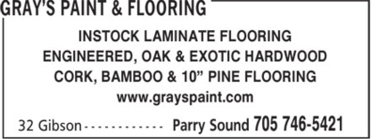 Gray's Paint & Flooring - Flooring Materials