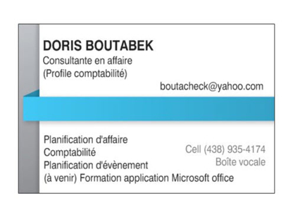 Doris Boutabek Comptable & Consultante - Conseillers d'affaires