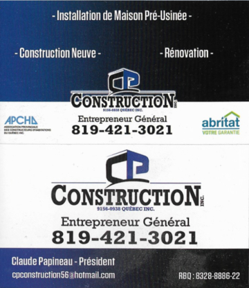 CP Construction  - Rénovations