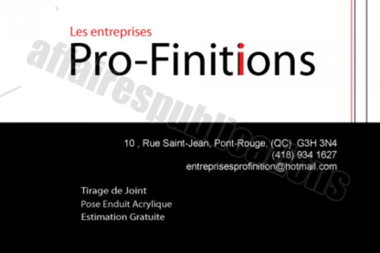 Les Entreprises Pro Finition - Pointing & Jointing