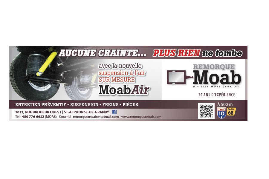 Remorques MOAB - Entretien et réparation de remorques