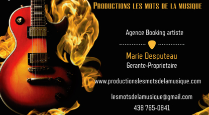 Productions les mots de la musique - Agences artistiques