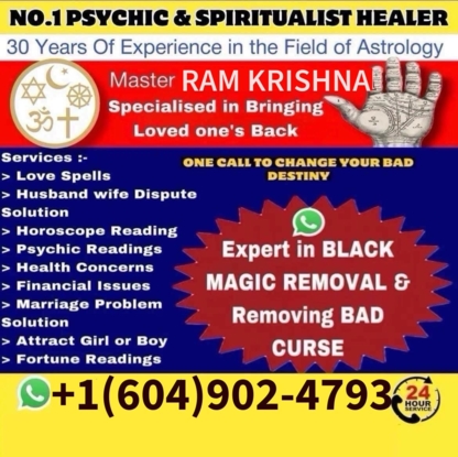 Master Ram Krishna - Astrologues et parapsychologues