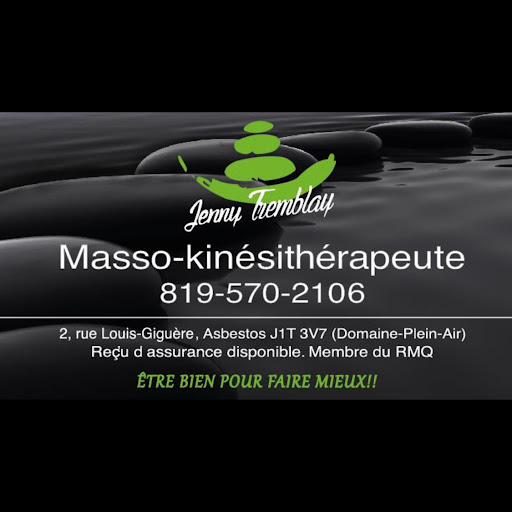 Jenny Tremblay Masso-Kinésithérapeute - Massage Therapists