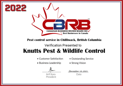 Knutts Pest & Wildlife Control - Extermination et fumigation