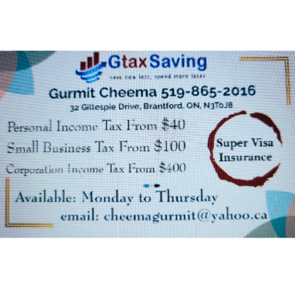 Gtax Saving - Tax Return Preparation