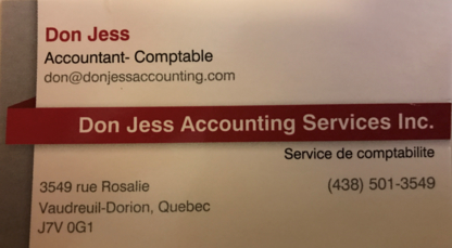 Don Jess Accounting Services Inc - Bookkeeping