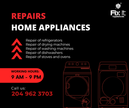 FIX IT Appliances - Réparation d'appareils électroménagers