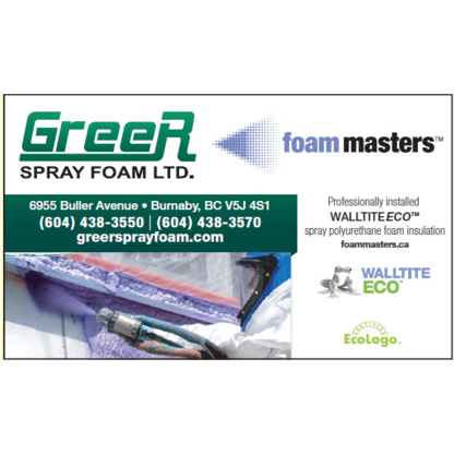 Greer Spray Foam Ltd - Entrepreneurs en isolation contre la chaleur et le froid