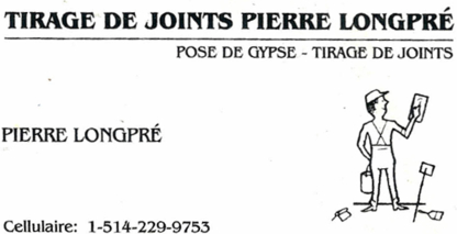 Tirage de Joints Pierre Longpré - Pointing & Jointing