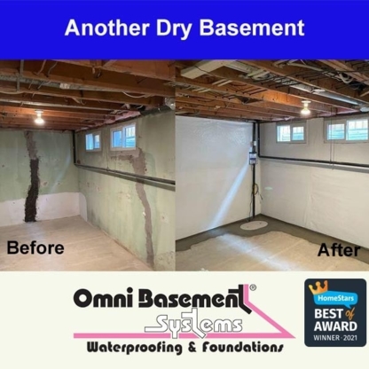 Omni Basement Systems - Réparation de dommages et nettoyage de dégâts d'eau