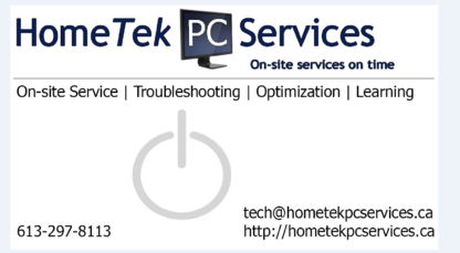 HomeTek PC Services - Conseillers en informatique