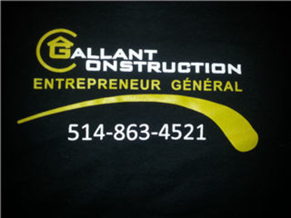 Construction Gallant Inc - Entrepreneurs généraux