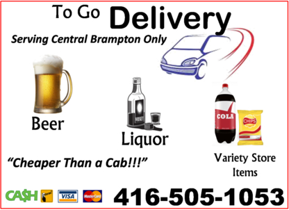 To Go Delivery / Liquor Delivery - Alcohol, Liquor & Food Delivery