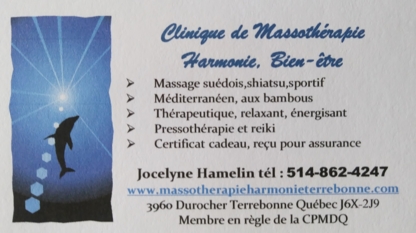 Clinique de Massothérapie Harmonie Bien-être - Massage Therapists