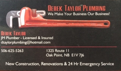Derek Taylor Plumbing - Plumbers & Plumbing Contractors
