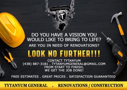 Voir le profil de Tytanyum General Renovations/Construction - Mercier