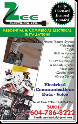 Zee Electrical Ltd - Électriciens
