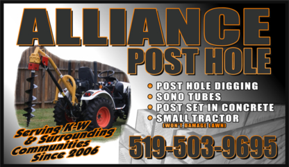 Alliance Post Hole & Fence Repair - Post Hole Diggers