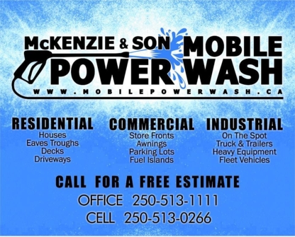 Mckenzie & Sons Mobile Power Wash - Entrepreneurs généraux