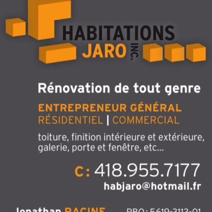 Habitations Jaro Inc - Entrepreneurs généraux