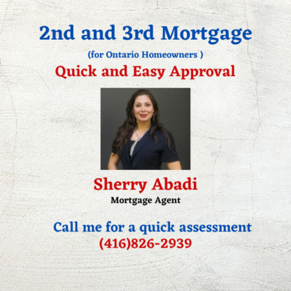 Sherry Abadi (Shahrzad Hosseinabadi) Loan for Ontario Homeowners - Courtiers en hypothèque
