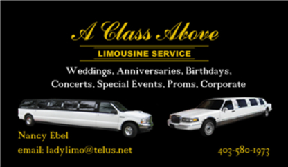A Class Above Limo - Limousine Service
