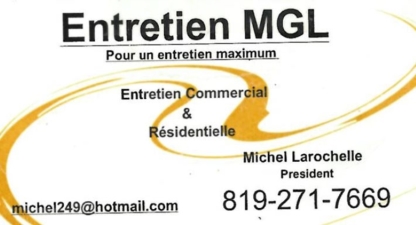 Entretien MGL - Nettoyage de maisons et d'appartements