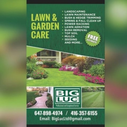Big Luc Ltd - Lawn Maintenance