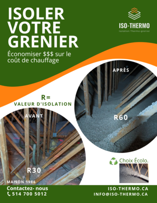 Isolation thermo-grenier inc. - Cold & Heat Insulation Contractors