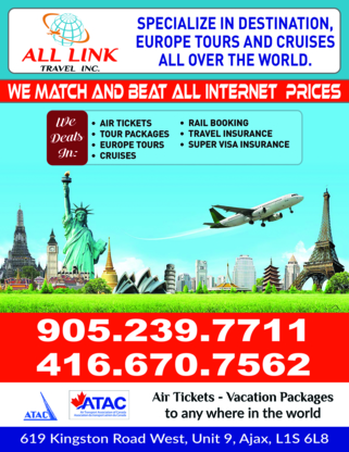 All Link Travel Services - Agences de billets d'avions