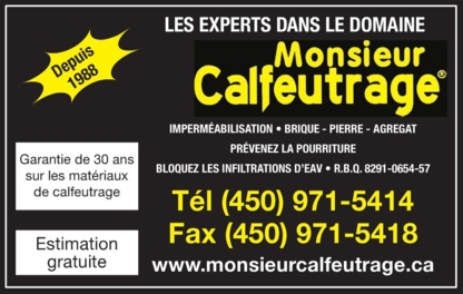 Monsieur Calfeutrage - Entrepreneurs en calfeutrage