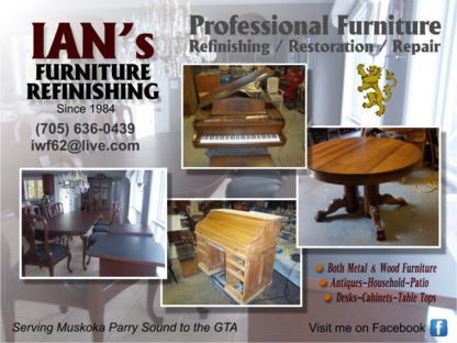 Ian's Furniture Refinishing & Repair - Réparation, réfection et décapage de meubles